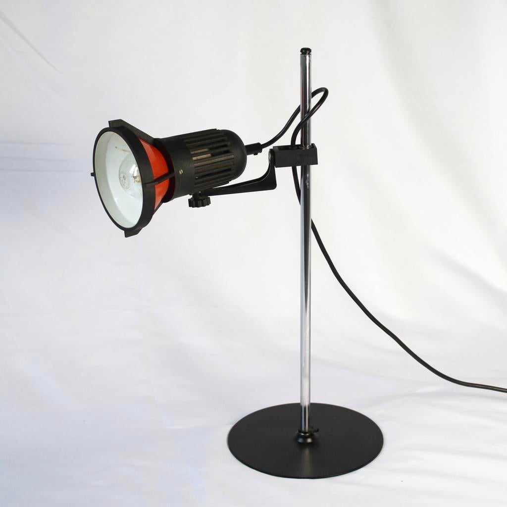 Vintage Industriële Bureaulamp – Oranje Space Age – '70’s, Ophalen of Verzenden