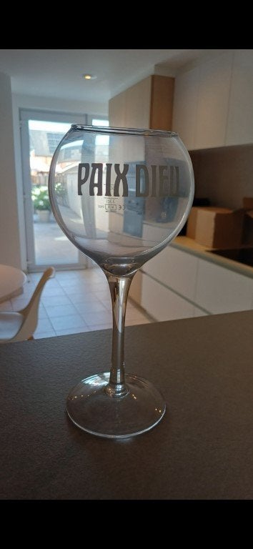 6 Paix Dieux 50 cl glazen splinternieuw in originele doos ., Ophalen, Nieuw, Bierglas