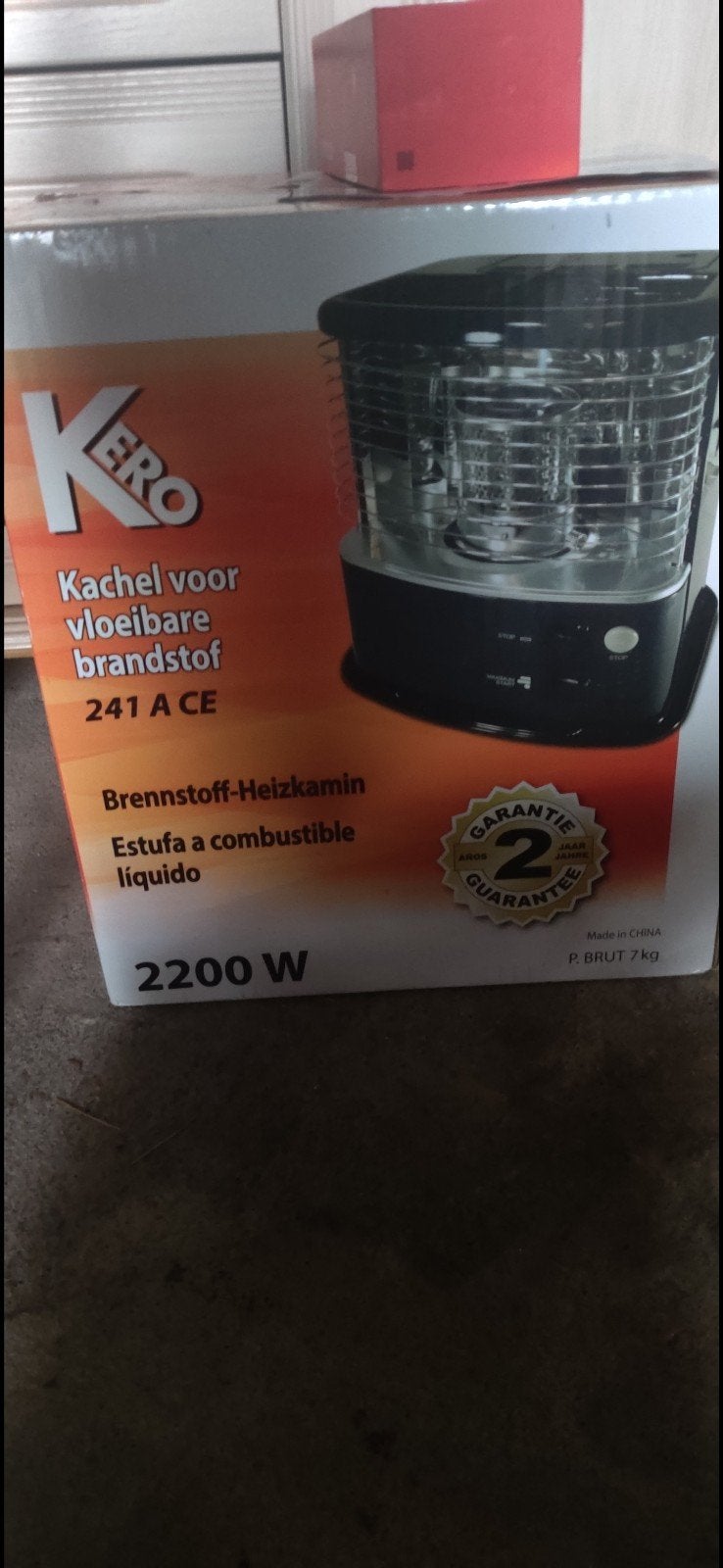 petroleum kachel 2200w, Ophalen, Overige brandstoffen, Zo goed als nieuw, Bio-ethanolhaard