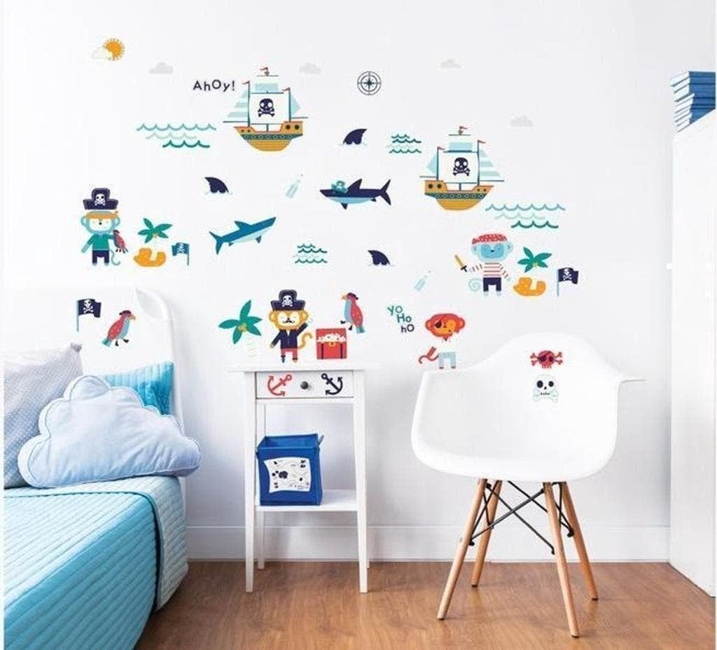 41 Piraten Muurstickers Walltastic - VAN 29,95 VOOR 17,50!, Kinderen en Baby's, Kinderkamer | Inrichting en Decoratie, Nieuw, Wanddecoratie