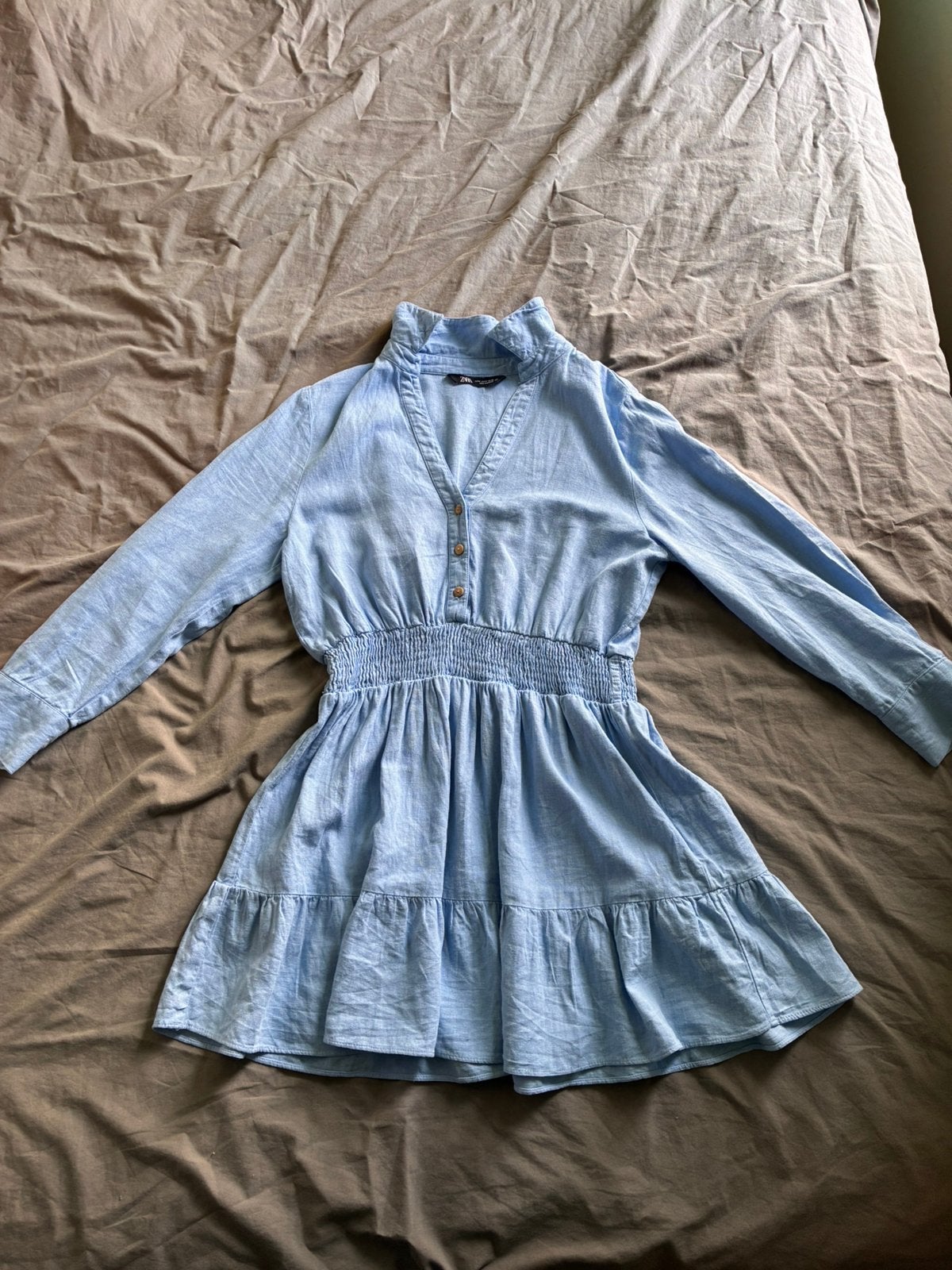 Robe bleue Zara, Enlèvement ou Envoi, Comme neuf, Fille, Robe ou Jupe