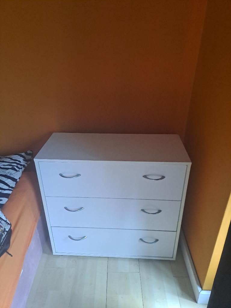 Ladenkast wit, Ophalen, Gebruikt, 50 tot 100 cm, 3 of 4 laden