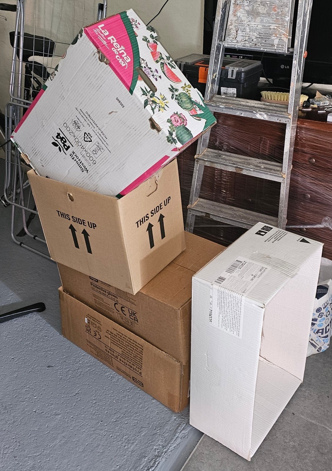 6 dozen stevig voor verhuis, Doe-het-zelf en Bouw, Kratten en Dozen, Ophalen, Gebruikt, Doos