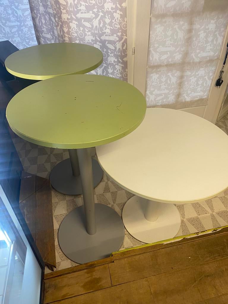 Ronde bar tafeltjes, Huis en Inrichting, Ophalen, Gebruikt