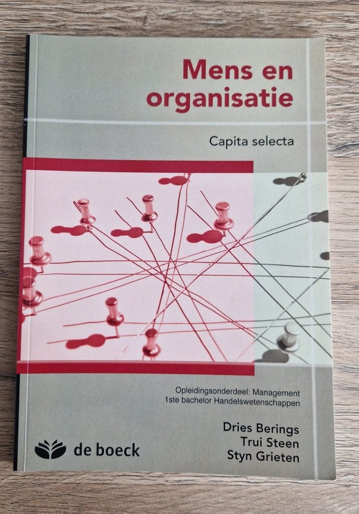 Handboek: Mens en organisatie, Boeken, Ophalen of Verzenden, Gelezen, Management