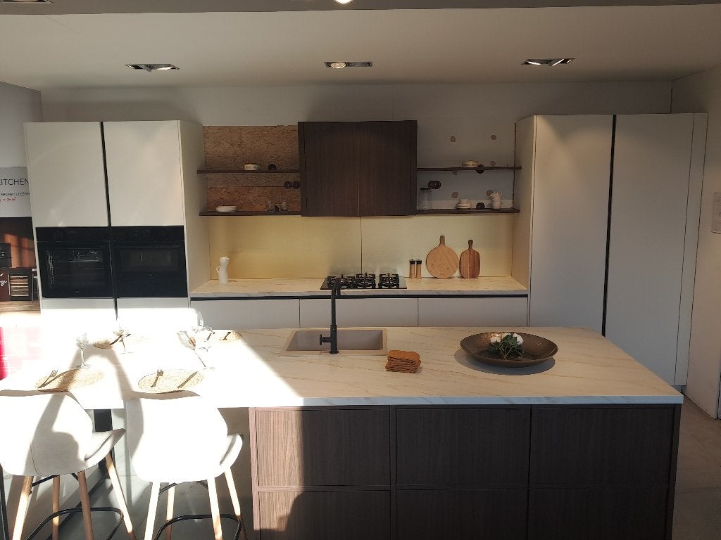 keuken, Ophalen, Nieuw, Enkelwandige keuken, Greeploos