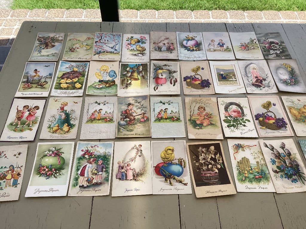 Lot de 36 cartes postales joyeuses paques, Enlèvement ou Envoi, 1960 à 1980, Affranchie