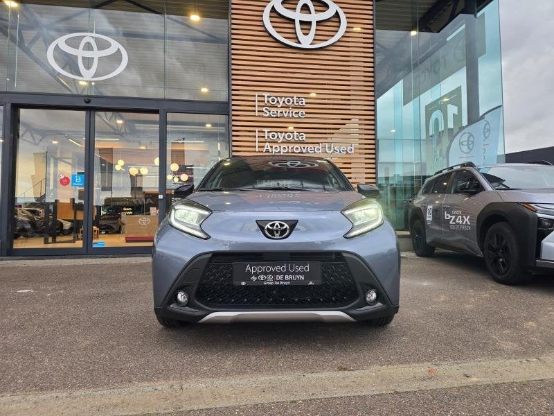 Toyota Aygo Air envy, Auto's, Metaalkleur, Blauw, 72 pk, Bedrijf