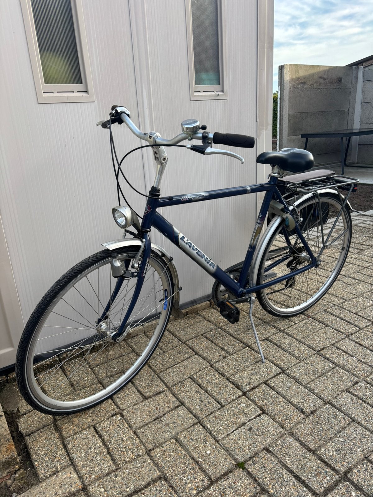 Zwart/grijze herenfiets, Ophalen, Zo goed als nieuw, Overige merken
