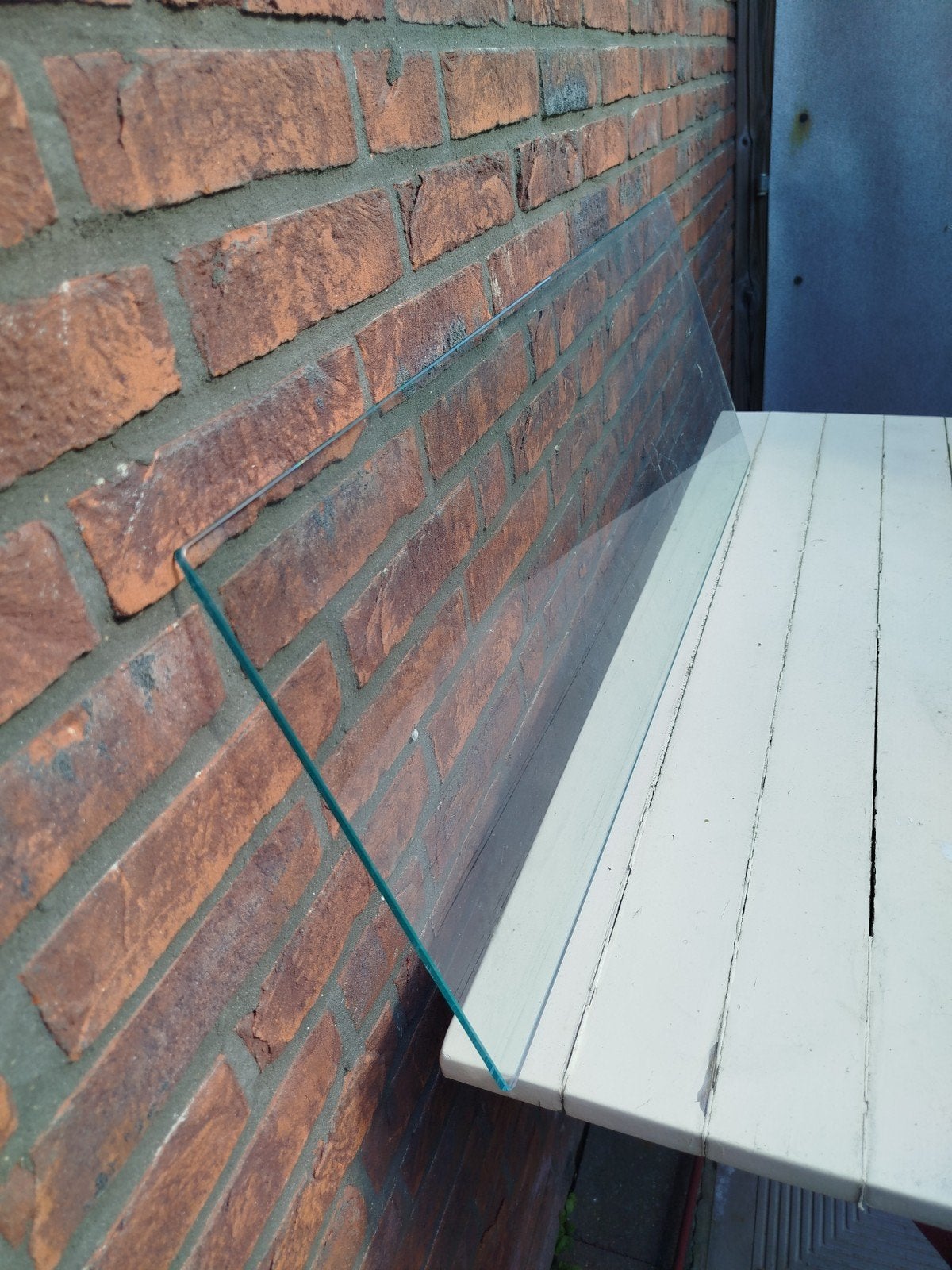 7 glazen legplanken, Ophalen
