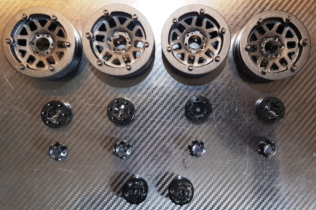 Vanquish Incision 1.9 KMC XD229 velgen + 12mm Hex adapters, Hobby en Vrije tijd, Verzenden, Nieuw, Elektro, Onderdeel