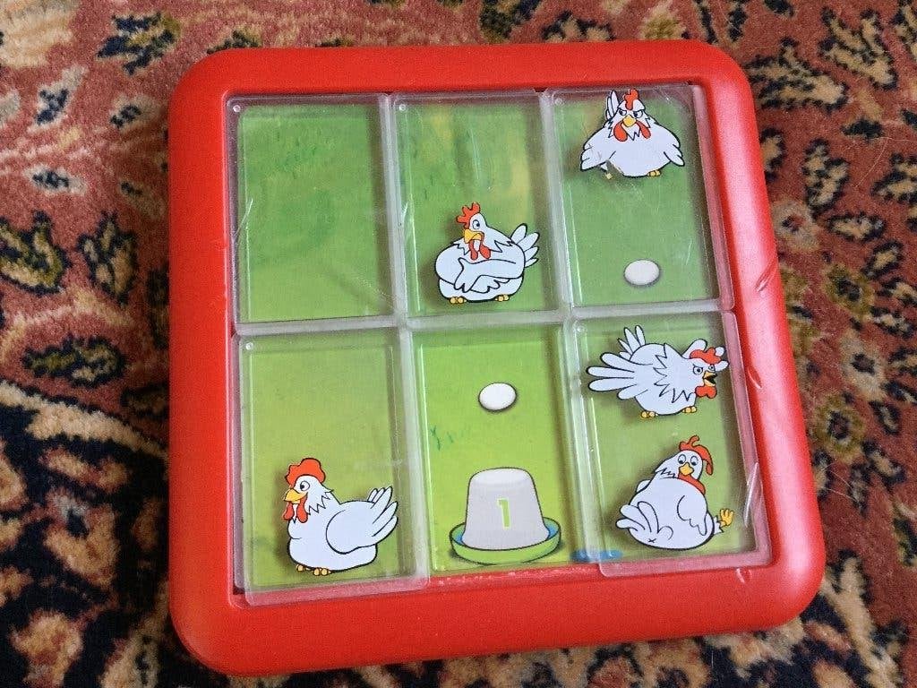Denkspel Kippen, Ophalen, Gebruikt, Puzzelen