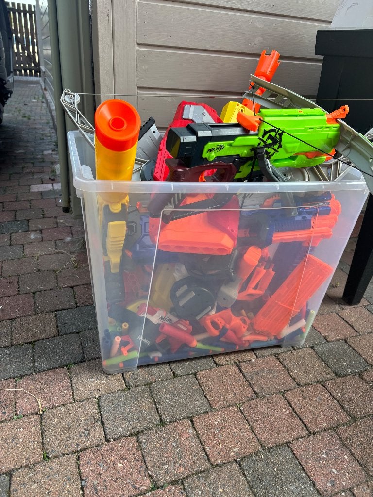 Nerf geweren, Ophalen, Gebruikt