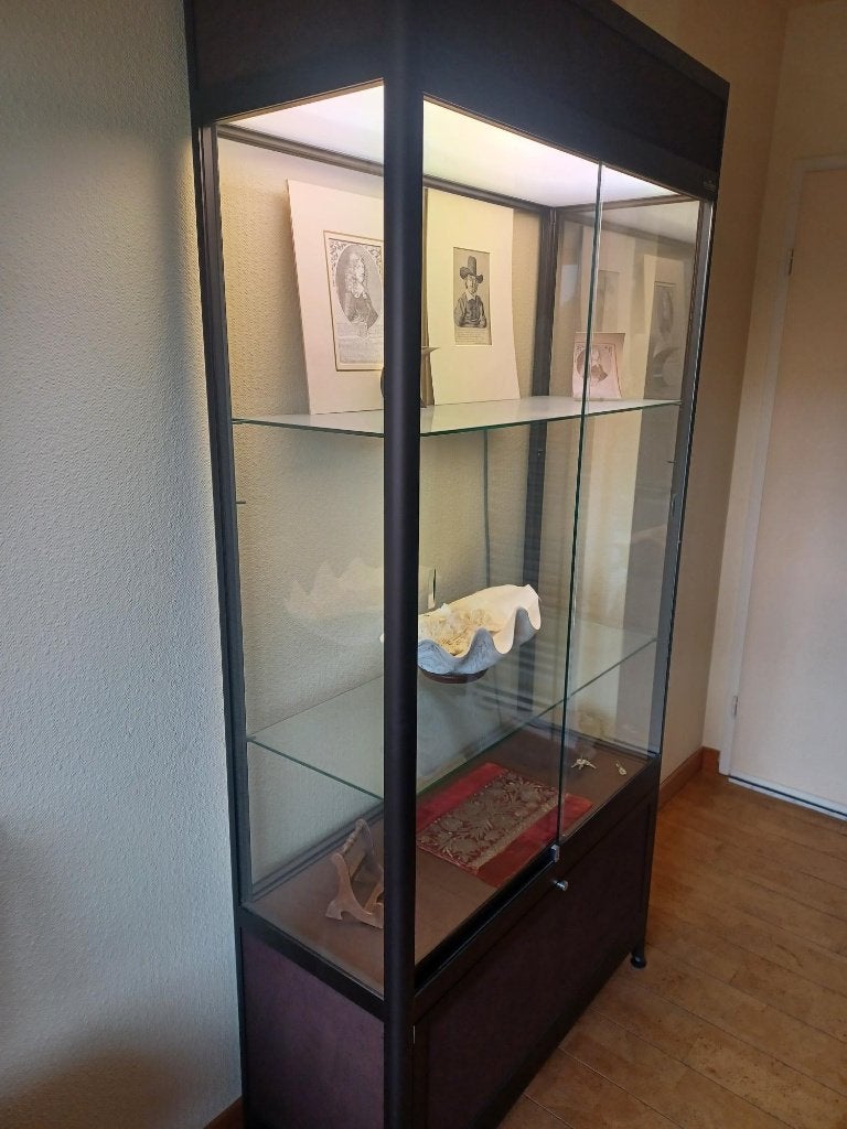 Vitrine illuminée + stand : exposition : 130 eu/pièce, Enlèvement