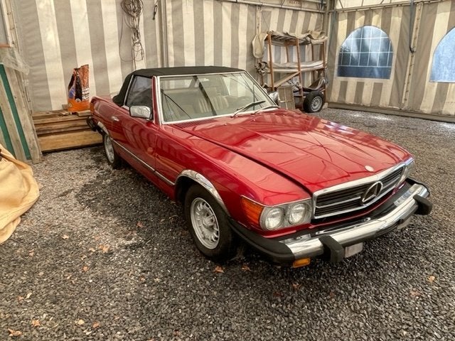 Mercedes Benz 380 SL R107 Roadster Red + Beige Leder 1985, foto 7
