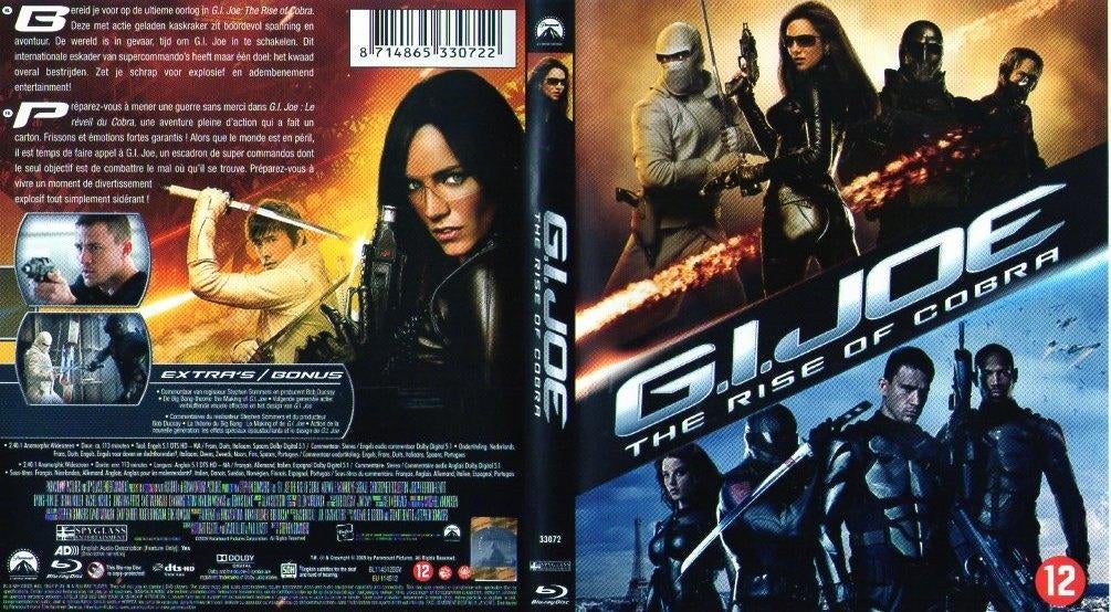 g.i. joe  the rise of cobra (blu-ray) nieuw, Ophalen of Verzenden, Zo goed als nieuw, Actie