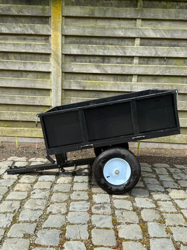 Kar voor zitmaaier of tuintrekker, Ophalen, Gebruikt