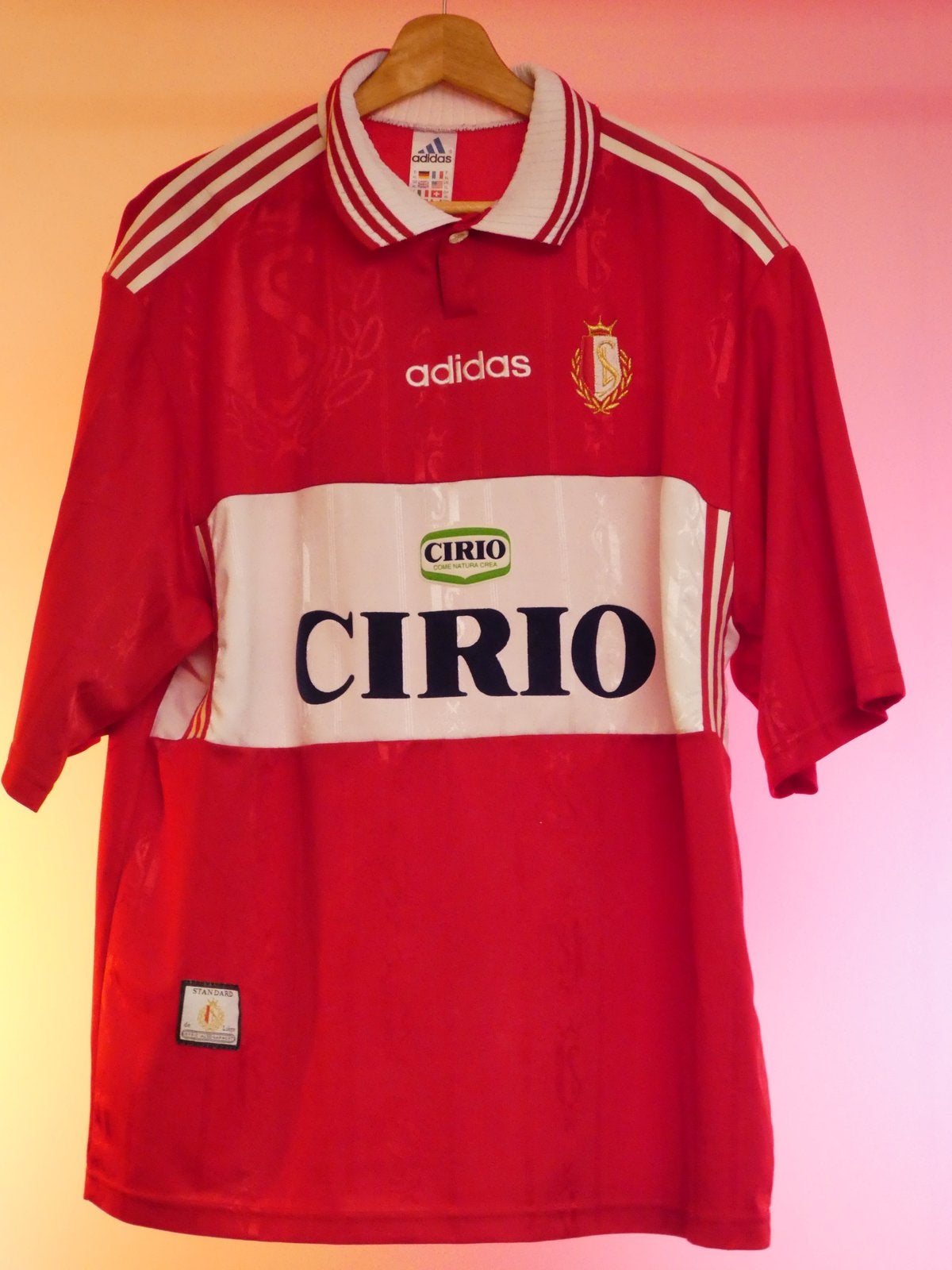 Chemise de maison Standaard Liege 1997/1998 XL, Sports & Fitness, Envoi, Comme neuf, Maillot