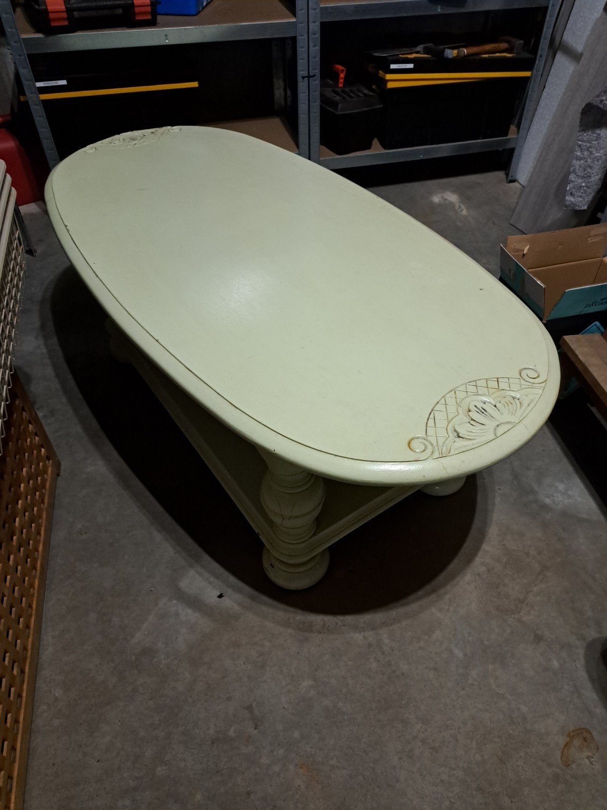 table de salon, Enlèvement