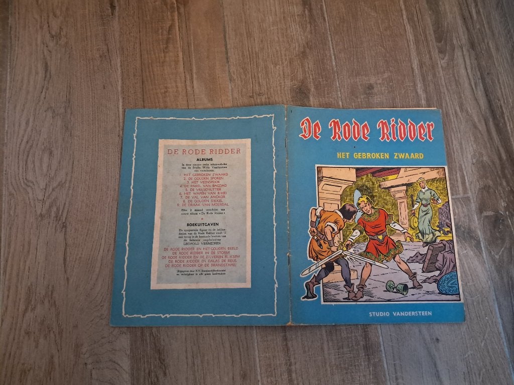 DE RODE RIDDER " HET GEBROKEN ZWAARD " 3de DRUK, Gelezen, Eén stripboek, Ophalen of Verzenden, Studio Vandersteen
