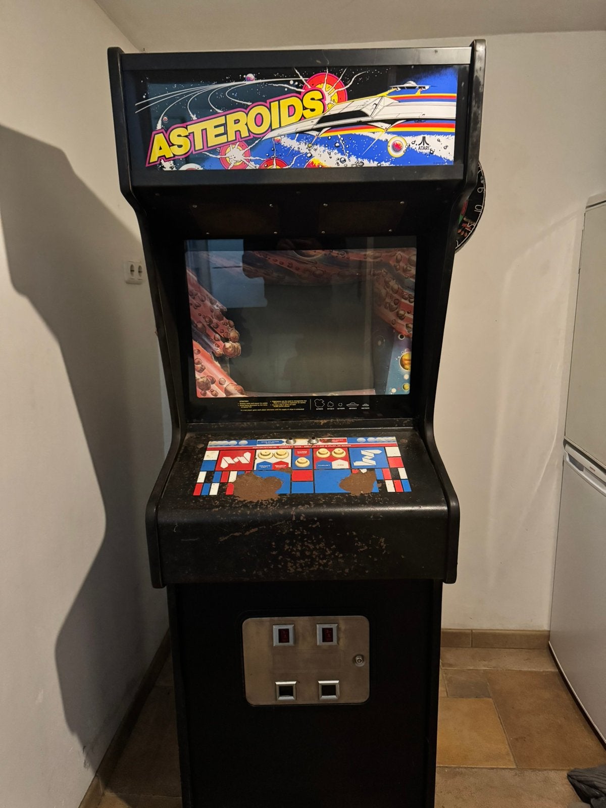 Atari Asteroids Arcade Kast - Vintage Klassieker, Games en Spelcomputers, Ophalen, Gebruikt