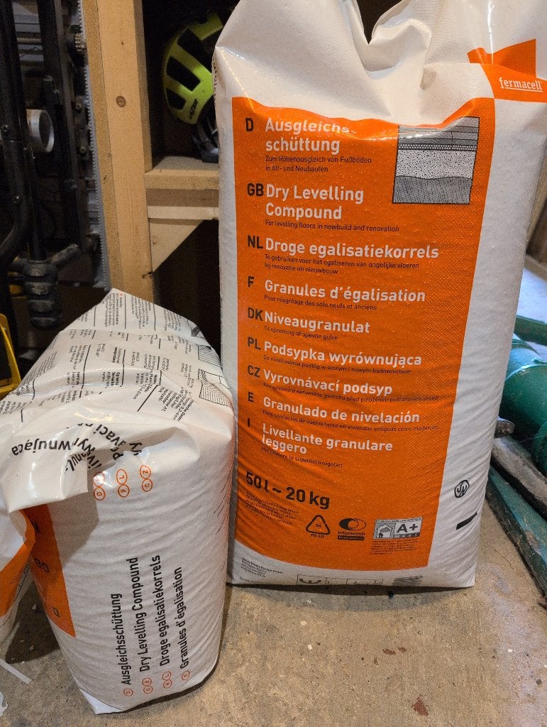 Granulat d'égalisation Fermacell (75 litres), Bricolage & Construction, Enlèvement