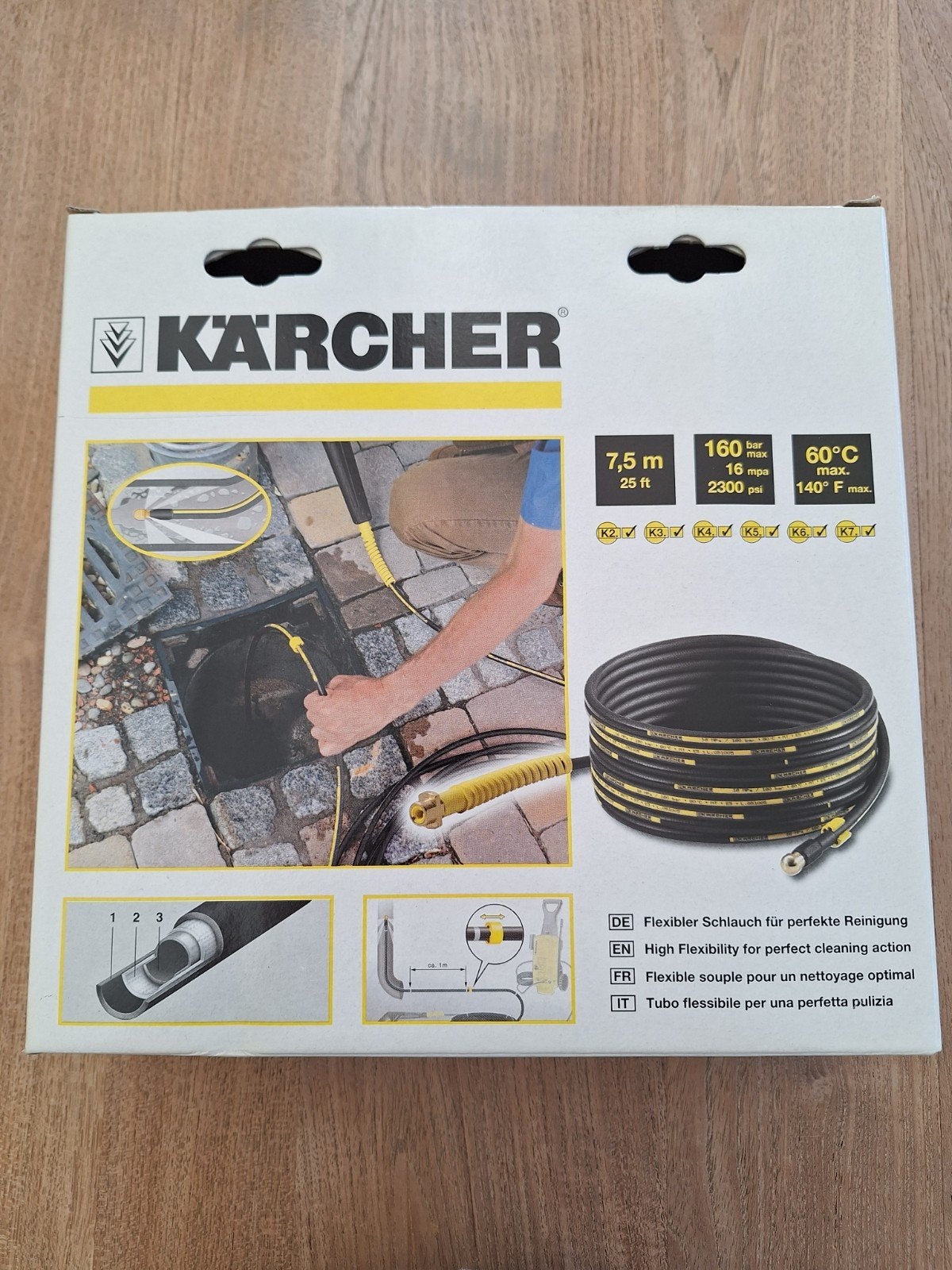 Nieuw: Kärcher rioolreinigingsset van 7,5 meter, Ophalen of Verzenden