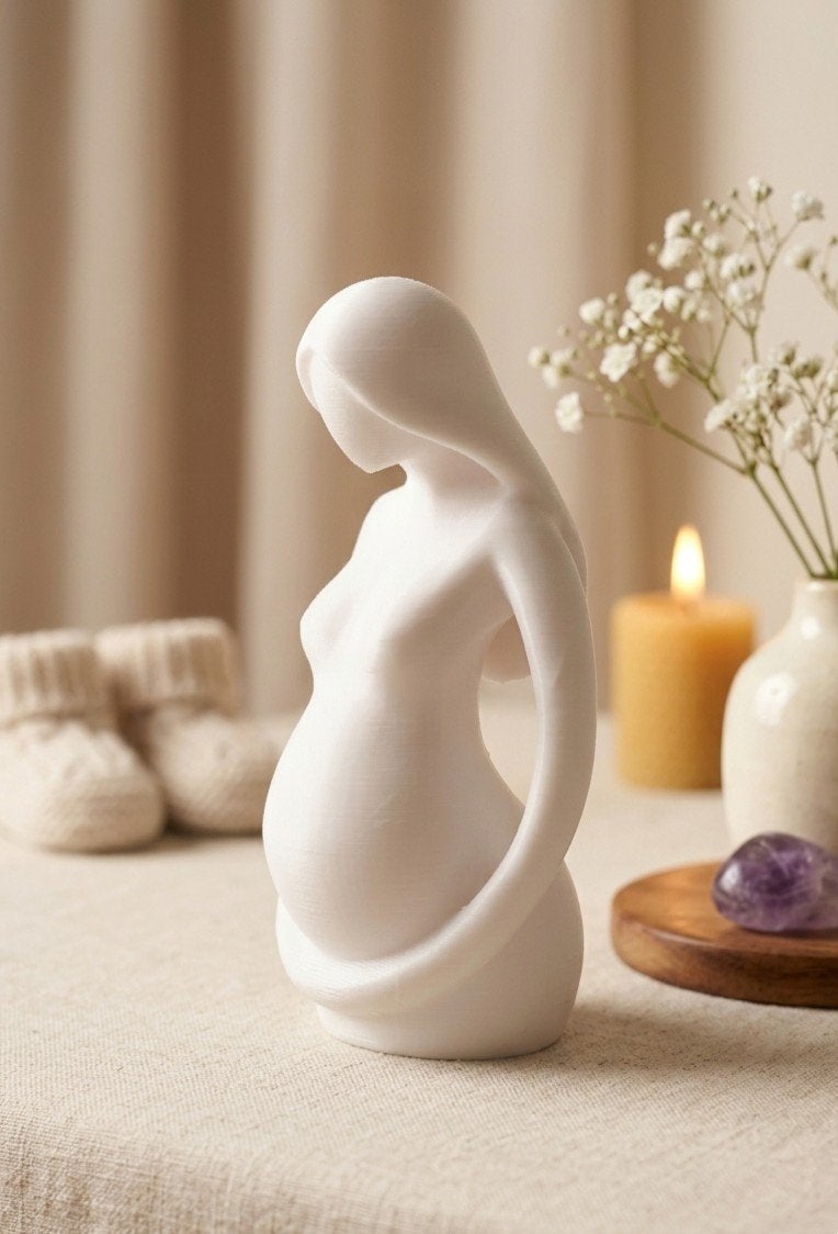 Prachtig Minimalistisch Zwangerschapsbeeldje Perfect (Baby, Enlèvement ou Envoi, Neuf, Humain