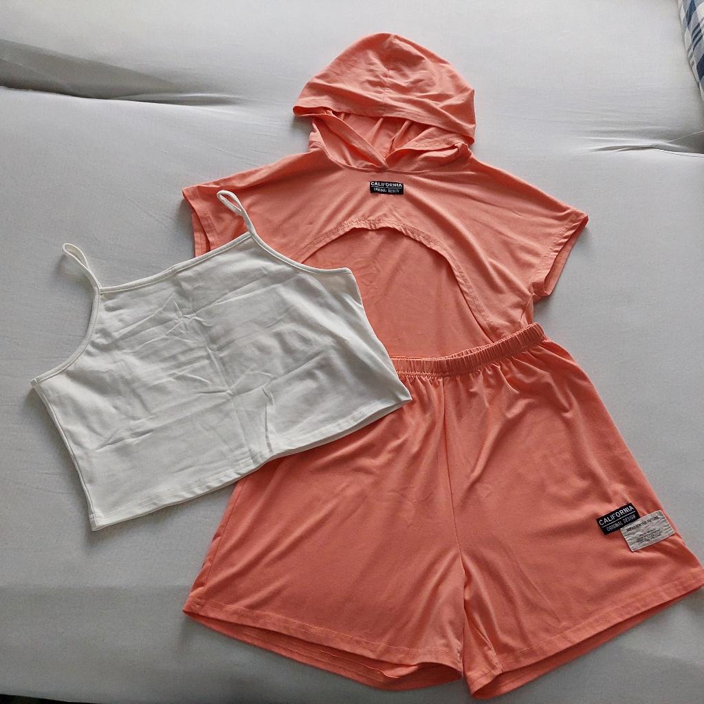California zomersetje meisje mt 164/14j, Kinderen en Baby's, Kinderkleding | Maat 164, Ophalen of Verzenden, Zo goed als nieuw