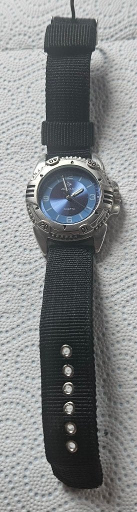 Montre Dunlop Vintage Quartz – 30M – Bracelet Nylon, Ophalen of Verzenden, Zo goed als nieuw