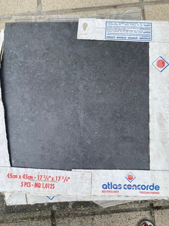 Carrelage italien en gres cerame gris, Bricolage & Construction, Dalles & Carrelages, Neuf, 40 à 60 cm, 40 à 60 cm, Moins de 5 m²