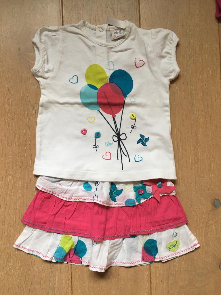 Setje WSP! maat 80, Kinderen en Baby's, Babykleding | Maat 80, Meisje, WSP!, Ophalen of Verzenden, Zo goed als nieuw