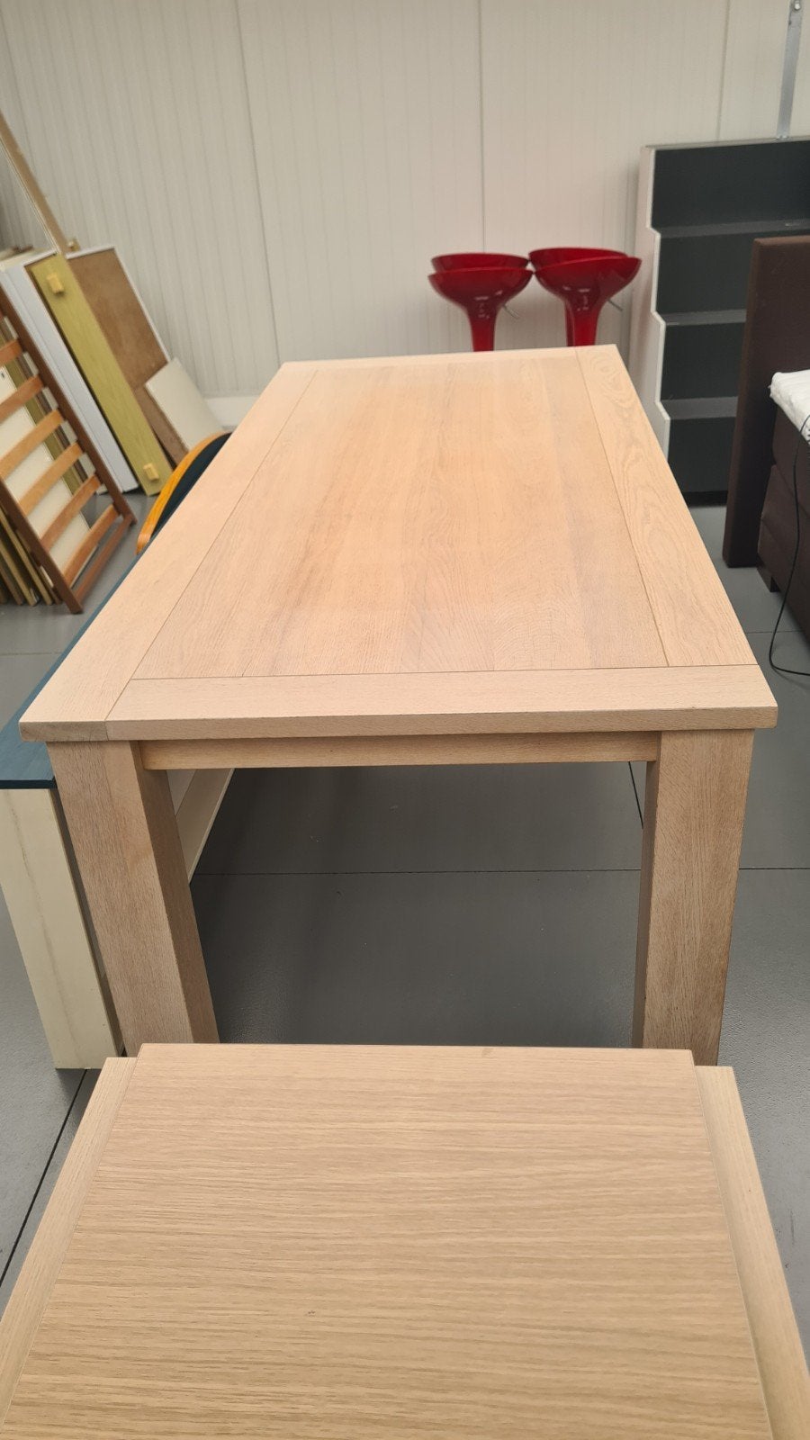 Table en chêne de 2 m 20 x 1 m., Maison & Meubles, Enlèvement