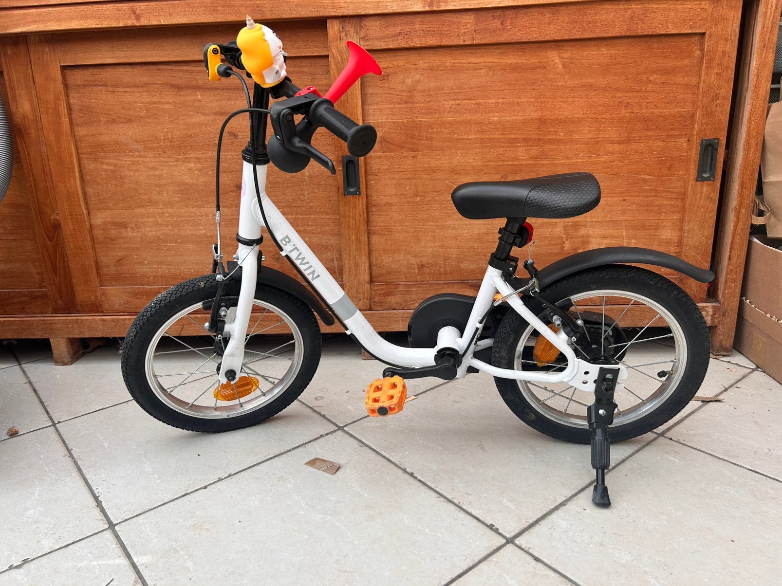 BTWIN Kinderfiets Discover 14 inch lichtgewicht, Ophalen, Gebruikt, Schijfrem, Minder dan 16 inch