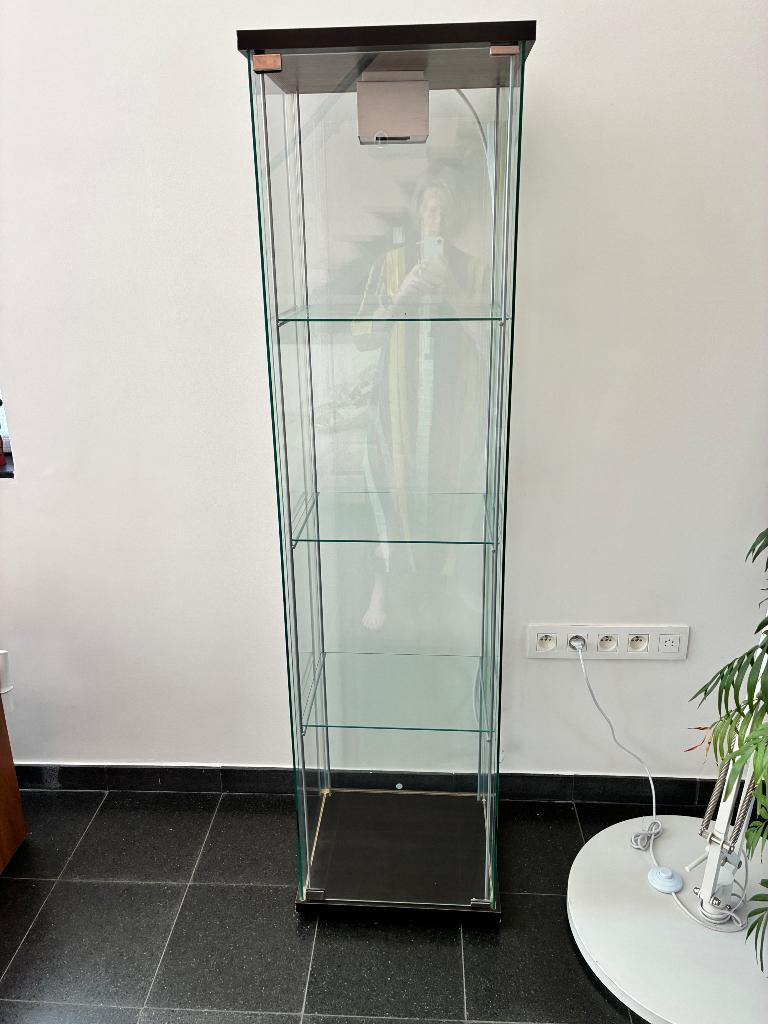 Vitrinekast, Ophalen, Minder dan 50 cm, Overige materialen, Zo goed als nieuw