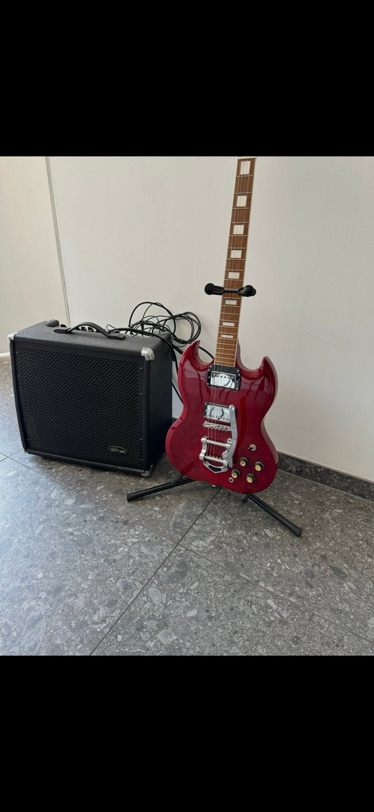 Gitaar, versterker en nieuwe snaren, Muziek en Instrumenten, Versterkers | Bas en Gitaar, Ophalen, Gitaar