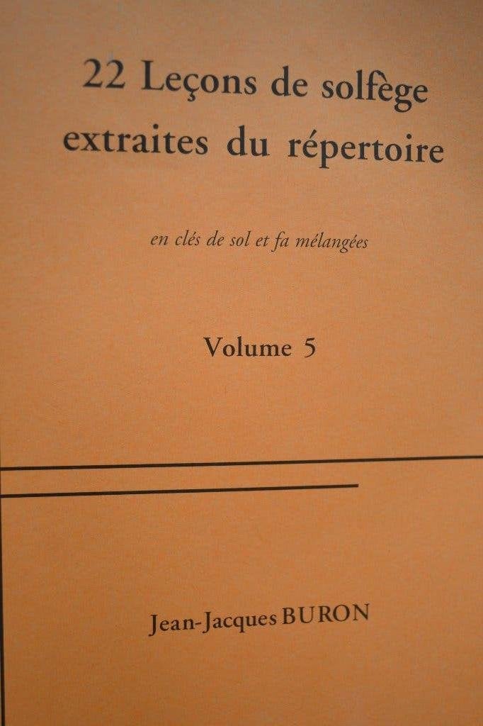 Buron 22 solfege-lessen (deel 5), Ophalen of Verzenden, Nieuw, Les of Cursus, Overige genres