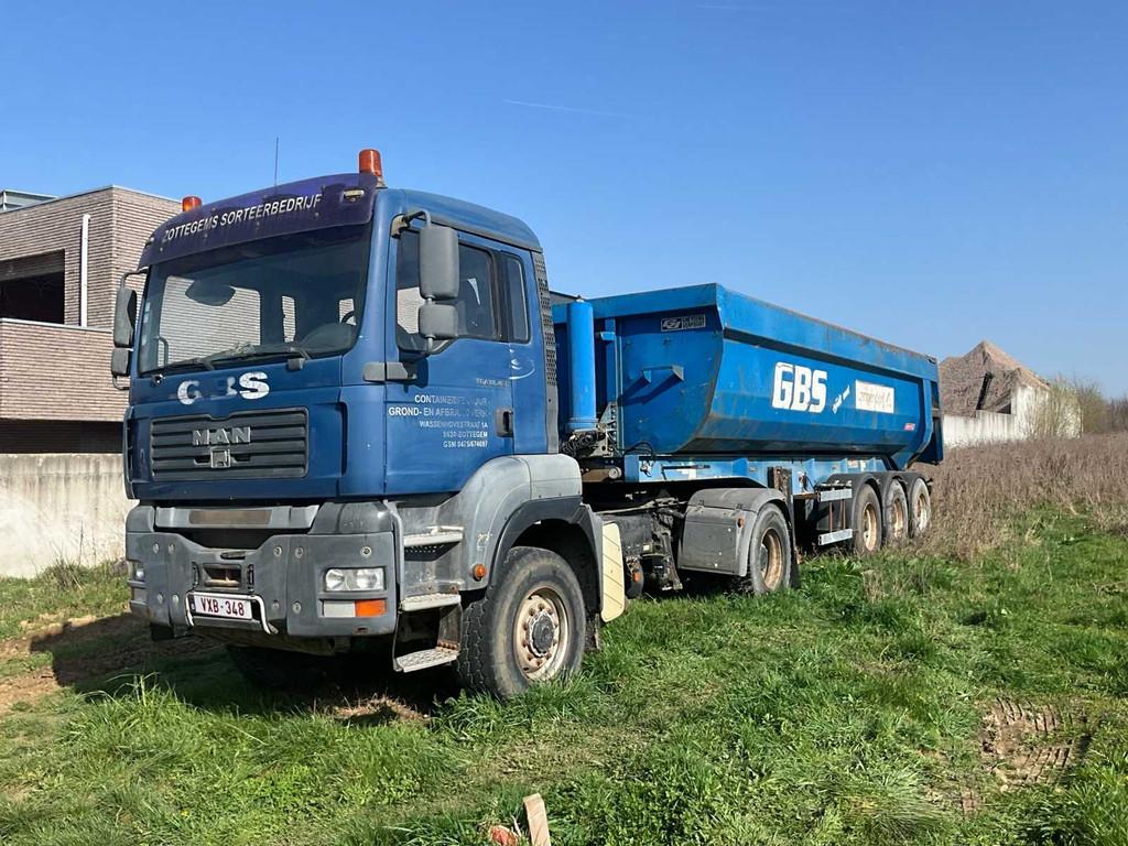 2006 Man TGA Vrachtwagen + 2007 OPLEGGER (LANGENDORF / Gheys, Auto's, Bedrijf, Overige brandstoffen, Te koop, MAN