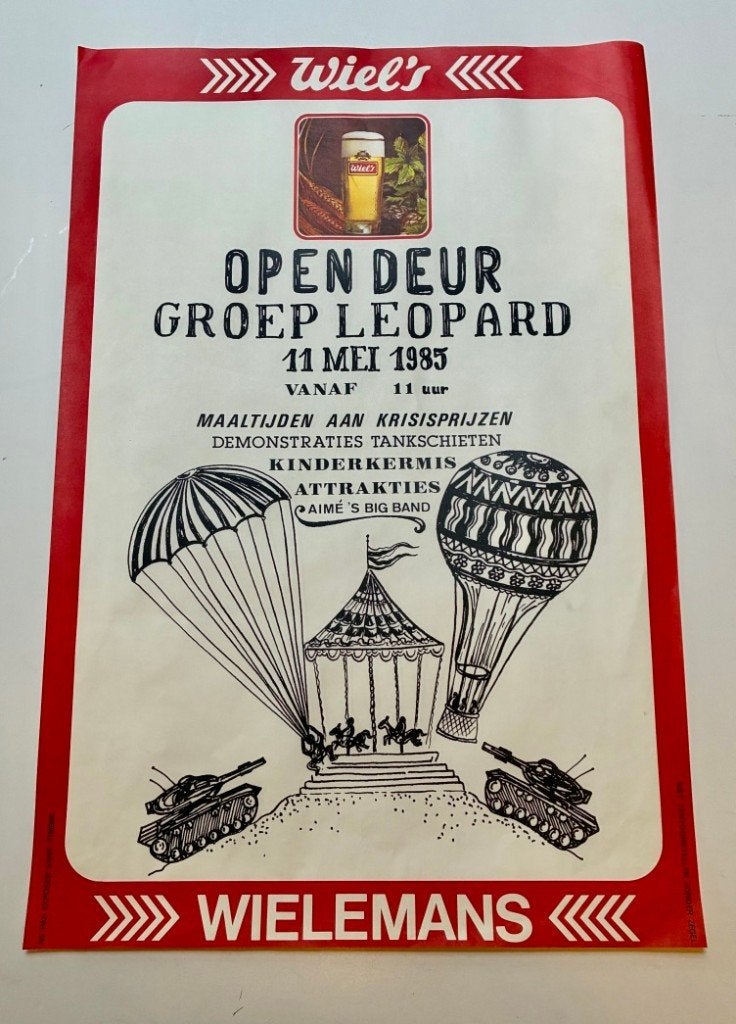 Open Deur Groep Leopard Leopoldsburg 1985., Verzamelen, Ophalen of Verzenden, Landmacht, Foto of Poster