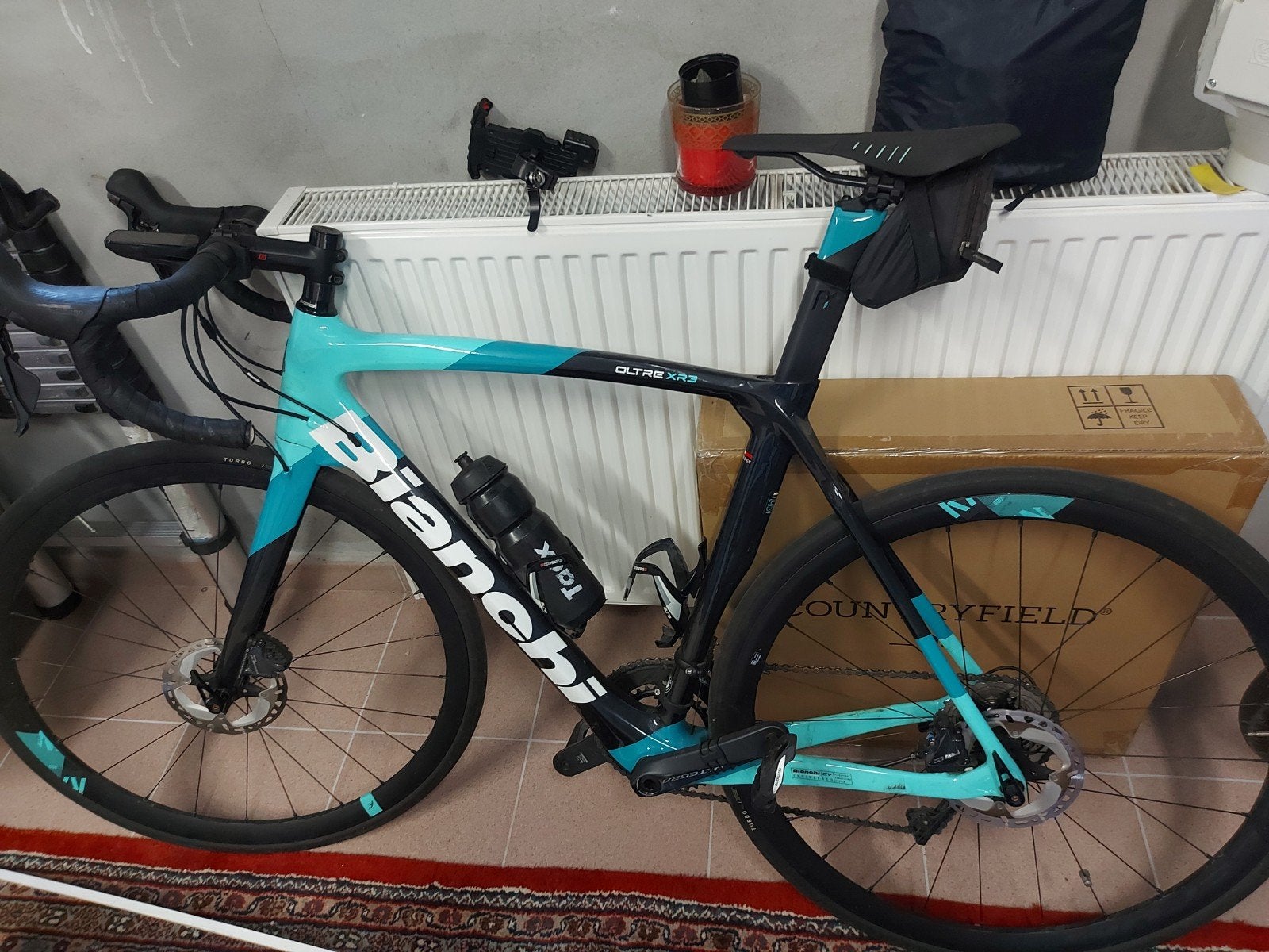 koersfiets bianchi, Fietsen en Brommers, Fietsen | Racefietsen, Ophalen of Verzenden, Zo goed als nieuw, Carbon