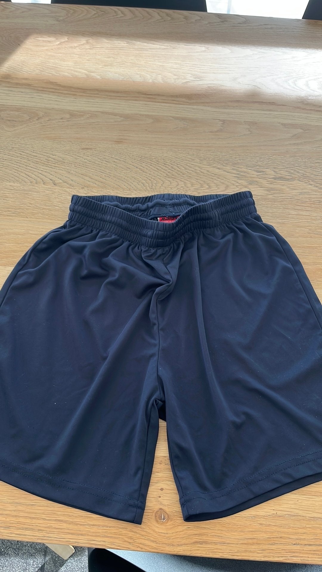 Short Small turnles St Paulus, Sport en Fitness, Turnen, Ophalen of Verzenden, Zo goed als nieuw, Blauw