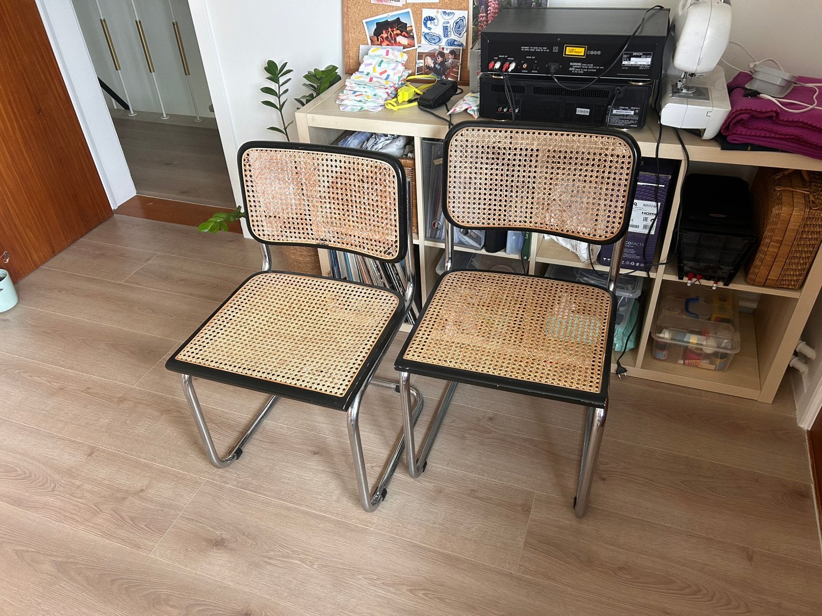 2 Cesca marcel breuer, Ophalen, Gebruikt, Zwart, Twee