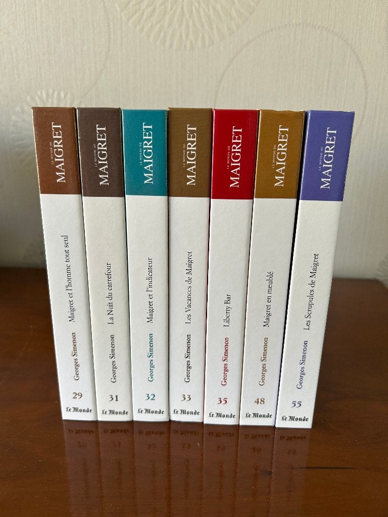 7 livres "Le monde de Maigret" de Simenon, Livres, Enlèvement, Comme neuf