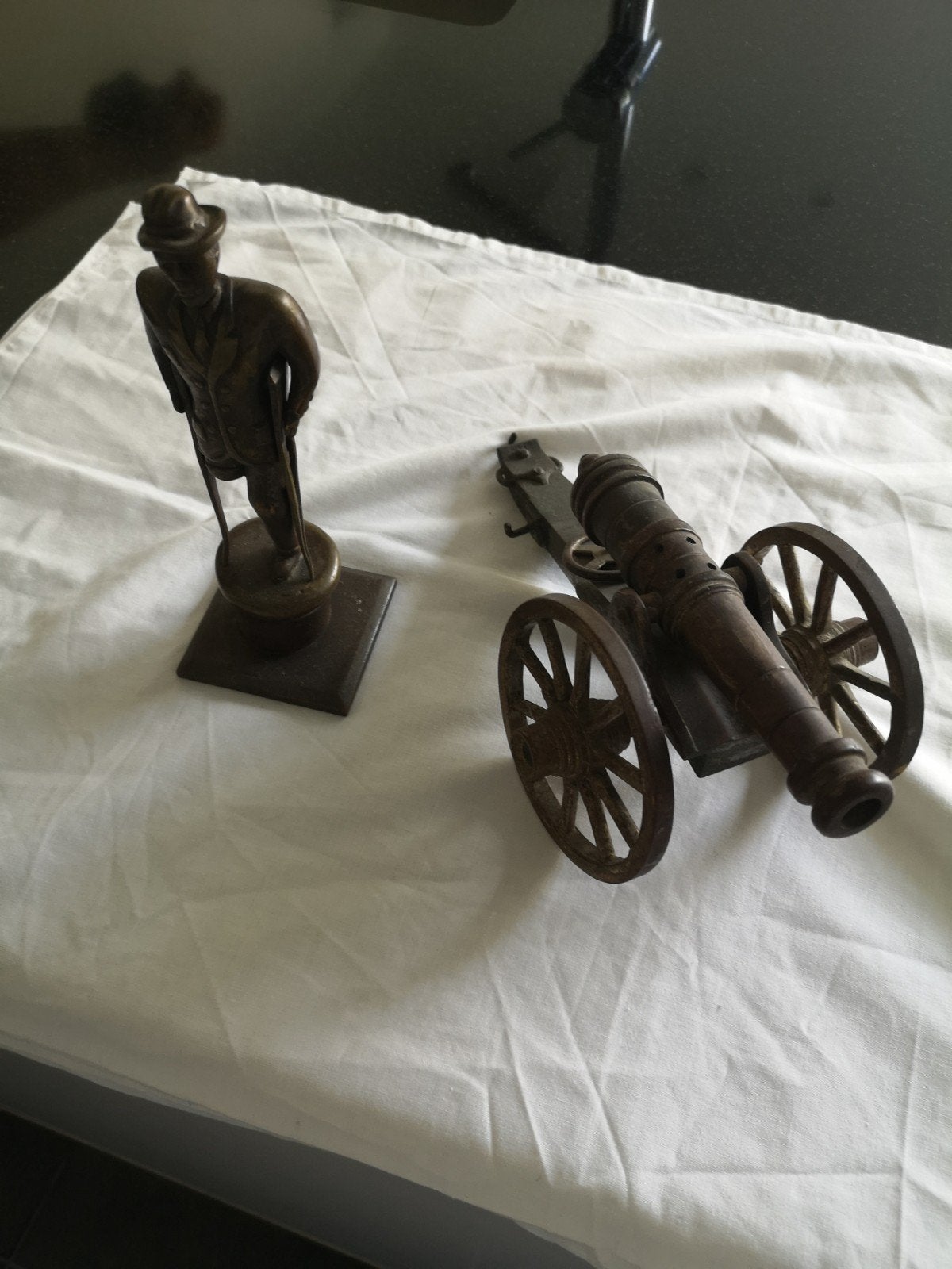 Set versieringen van messing/koper, Ophalen, Brons