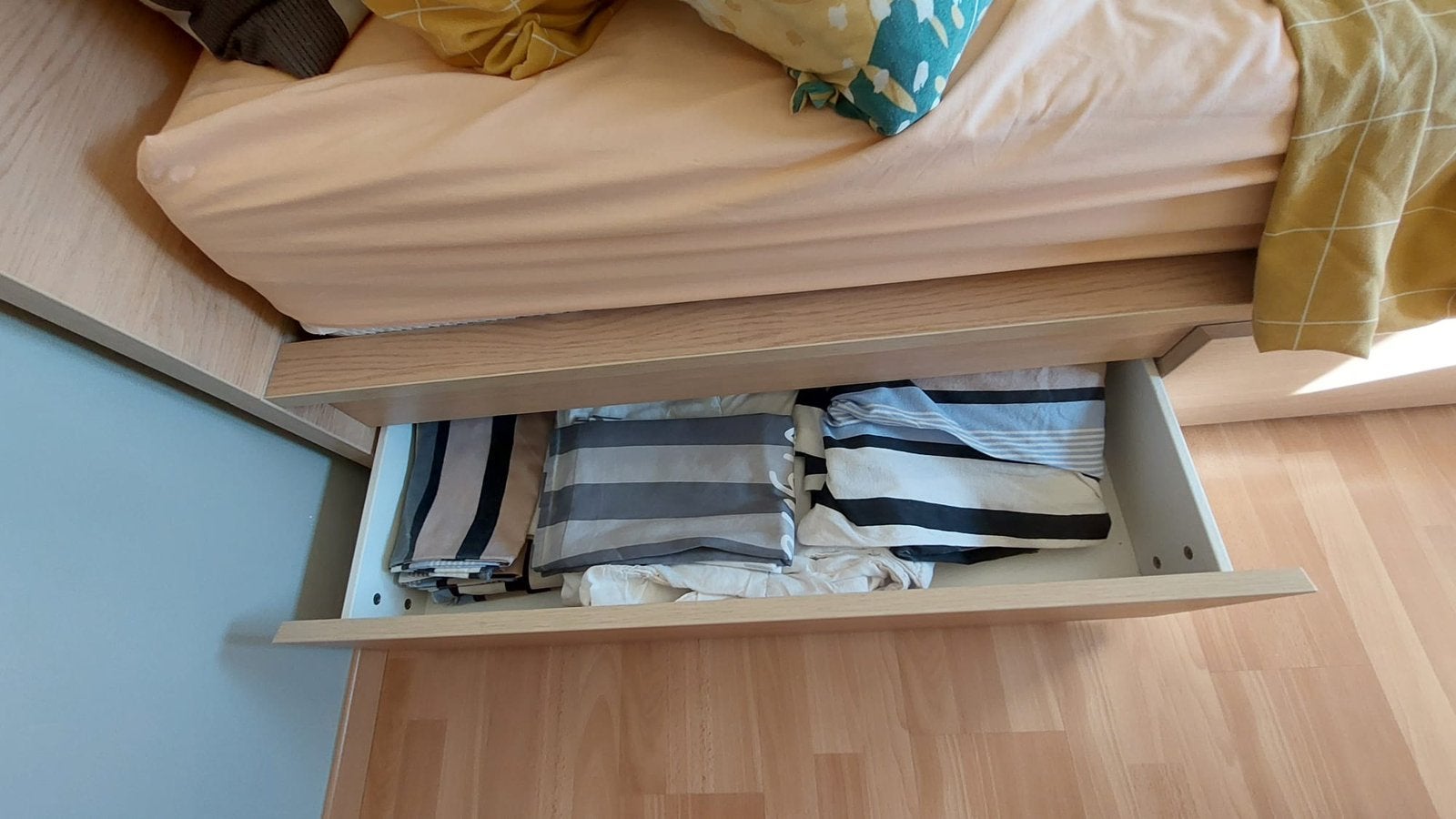 Bed Malm - Ikea, Ophalen, Bruin, Tweepersoons, 140 cm
