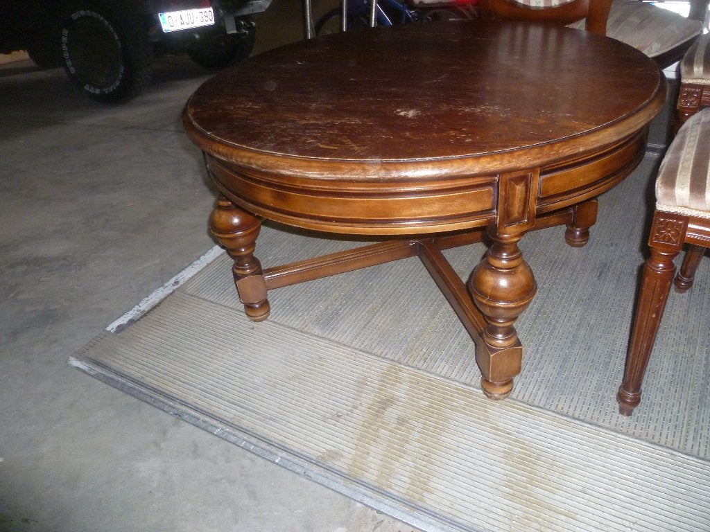 MASSIEF EIKEN RONDE SALONTAFEL, Ophalen