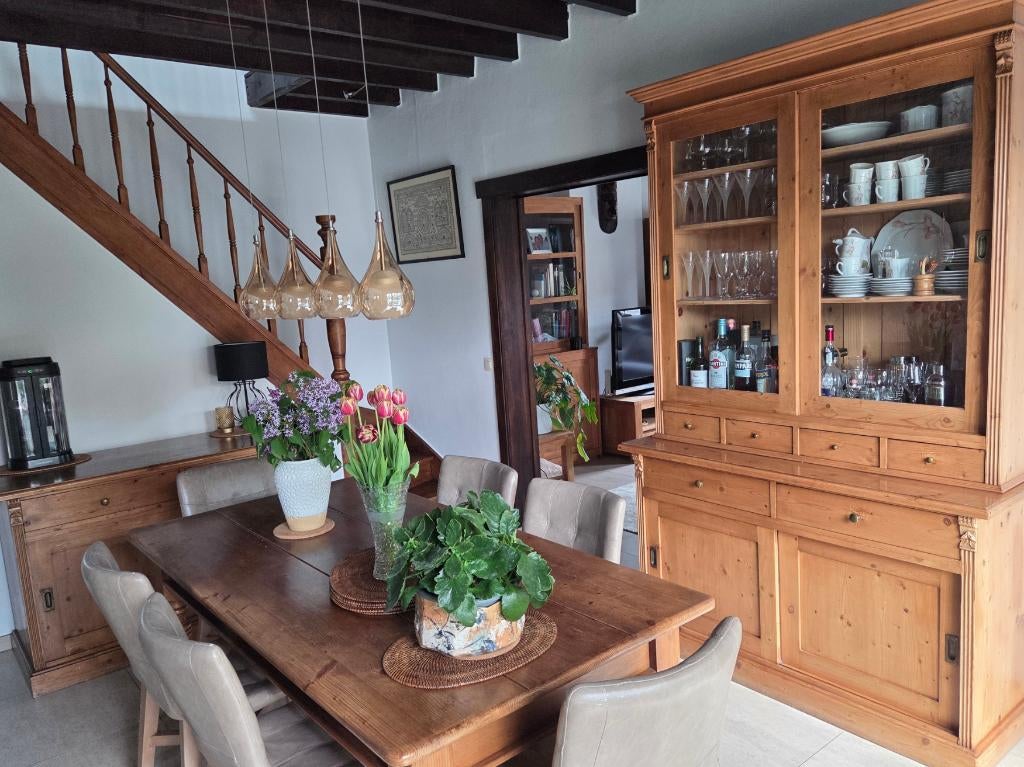 Salle à manger  comprenant une table et 6 chaises, Enlèvement, Utilisé, Massief Modern Landelijk