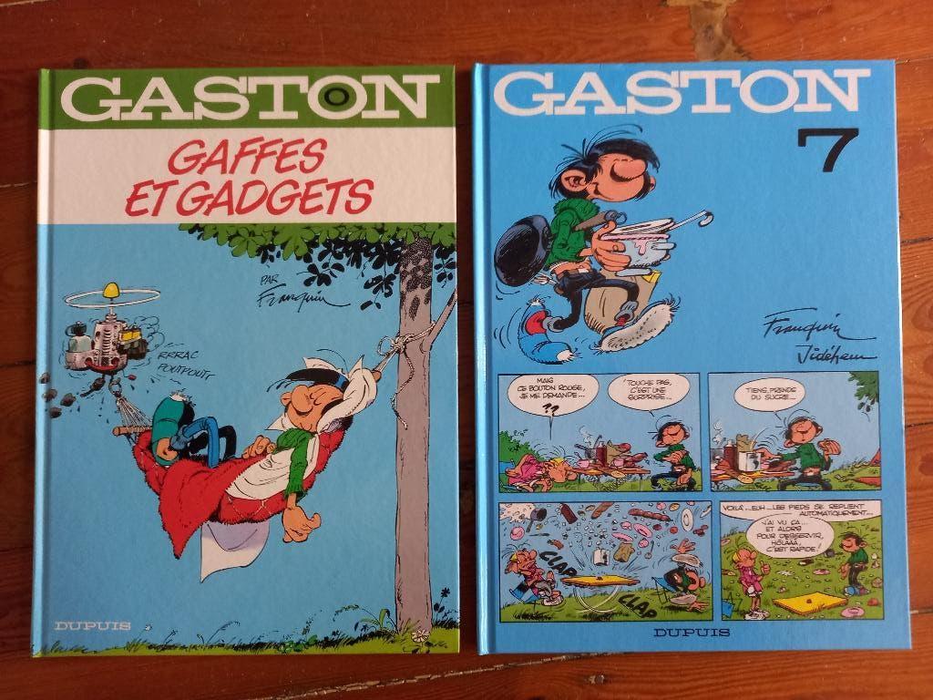 Lot 8 BD Gaston Lagaffe, Gelezen, Ophalen of Verzenden, Franquin, Meerdere stripboeken