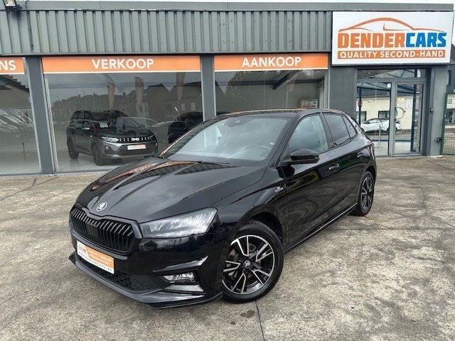 Skoda Fabia, Monte Carlo, 1.0i, bj2025, Automaat +Garantie, Auto's, Automaat, Zwart, Bedrijf, Achteruitrijcamera