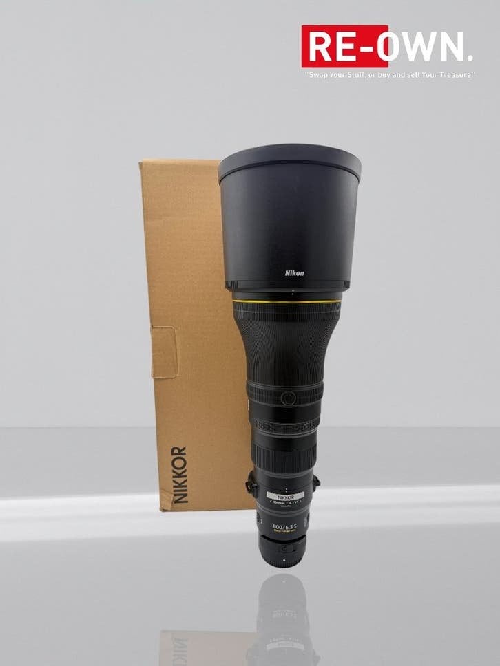 Nikon Z 800mm F/6.3 VR S | S-Line | Supertele | Topstaat, Enlèvement ou Envoi, ., Bouchons d'objectif, Comme neuf